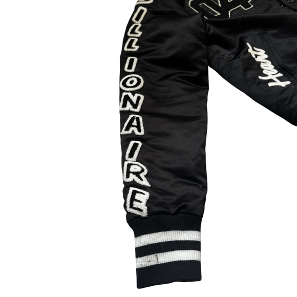 Billionaire Boys Club BBC Astronaut Varsity Jacket - Black/White - Size S - Picture 5 of 13